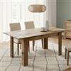 Dmora - Tavolo allungabile Corbara, Consolle con allunghe, Tavolo da pranzo multiuso, Ripiano estensibile da cucina, Made in Italy, 137x90 h79 cm, Acacia