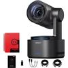 OBSBOT Tail 2 (NDI Activated) PTZR Camera 4K 60FPS, Zoom Ottico 5x | Zoom Ibrido 12x, Rilevamento Automatico AI 1/1,5 Pollici, Uscita Multipla HDMI/SDI/USB/IP, per Eventi dal Vivo in Chiesa