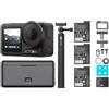 DJI Osmo Action 5 Pro Pack Avventura, fotocamera sportiva, sensore 1/1,3, batteria aumentata a 12 ore con 3 batterie, stabilizzazione, 2 schermi tattili OLED (5 Pro Adventure Combo)