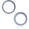 Generic Mobile TM compatibile con supporto lente fotocamera posteriore - 2 pezzi - per iPhone 14-14 Plus - Blu