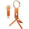 NbgrvB Treppiede magnetico pieghevole in alluminio per viaggio (arancione)