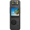Puleuroy 1080P HD Wifi Mini Telecamera Portatile con Clip Posteriore per L'Applicazione Della Legge IR Night Vision Smart Fotocamera Portatile Registratore per Auto