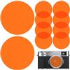 OSOLADY 10 Pezzi Pellicola per Lampada Sunset Lamp Film Arancia | Luce Colorata Atmosfera, Light Colour Filter, Film Lighting Roll