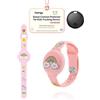 toergy Cinturino in silicone per smart tag Hauibela, confezione da 1 cinturino regolabile per bambini e anziani, supporto GPS anti-smarrimento per polso, rosa