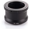 JINTU T2-NEX - Anello adattatore per teleobiettivo per fotocamere Sony NEX E-Mount per fissare obiettivi T2/T 800mm, 500mm, 900 mm, NEX-7 5N A7 A7R II A7RII A7SII A7S A6300 A6000 A5100 A6500