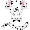 SATINIOR Set di costumi per cucciolo di cane dalmata con orecchie e cerchietto con naso finto, papillon e coda per cani, accessorio per carnevale, martedì grasso, Giornata mondiale del libro, cosplay