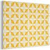 MuchoWow© MuchoWow© Quadri Fonoassorbenti Pannello Fonoassorbente | 40x30 cm - Decorativi Isolamento Acustico Pannelli Acustici Insonorizzazione Stanza Insonorizzanti Motivo - Retrò - Giallo