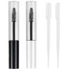 SLEEKEE 4 tubi vuoti da 10 ml, con spazzole per mascara, 2 contagocce per pipette, tubi per mascara vuoti ricaricabili, tubi per campioni vuoti, bottiglie per mascara, pratici tubi per bacchetta magica