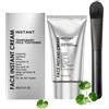 CLY AMS Crema viso istantanea temporanea, pre-trucco all'acido ialuronico, crema primer levigante per il viso, sfuma l'aspetto di linee sottili, rughe e pori, viene fornita con pennello applicatore, idratante