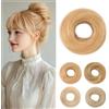Rich Choices Chignon Finto per Capelli Veri 17g Mini Posticci Chignon Facile per Capelli Updo Messy Bun Liscio Elastico Extension da Donna Ragazze, #24 Biondo Naturale