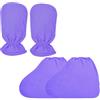 Charmyth 2 paia di guanti in cera di paraffina, paraffina extra spessa, paraffina, paraffina, accessori da bagno per spa e terapia termica (viola)