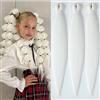 YDDM Capelli Per Treccine Africane Bianco Extension Treccine Texture Yaki Easy Install per Principianti 20 Pollici 3 Pezzi Capelli Leggeri e Naturali per Box Braids, Twist e Crochet