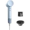Laifen SE Asciugacapelli, 105.000 Giri/min, 21m/s, 200 Milioni di Ioni, Blu | Diffusore e ugello lisciante magnetici, regol. term. 50x/s, 59 dB, 2 vel./4 temp., anello LED colore, 407 g per viaggio