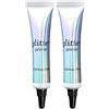 Luthasolic 2 pezzi Professional Makeup Base Applicatore Glitter Primer Ombretto Applicatore Glitter Viso Trucco Ombretto Rossetto Base Primer Fondazione Gel Fissante per Glitter, Ombretto E Pigmento