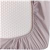 Gilania Lenzuolo Singolo con Angoli in Cotone, 90x200 h 25 cm, Rosa | Lenzuolo Sotto, 90 x 200 cm 100%, Alta Qualità, Angoli Elasticizzati, Altezza 25 cm Collezione Lecti