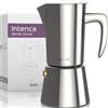 bonVIVO Caffettiera Induzione 2 Tazze (100 ml) - Moka in Acciaio Inox Compatibile con Tutti i Fornelli (Induzione, Gas, Ceramica) - Design Elegante Argento - Macchina Espresso Professionale per Casa