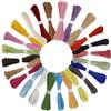 MengH-SHOP Corda di Carta Colorata 2mm Spago Carta Doppio Filo Cordoncino di Artigianato Ideale per Asilo Fatto a Mano Fai Da Te, Pacchi Regalo e Arti Creative Imballaggio 24 Pezzi x 30m (24 Colori)