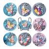 xtemtoamz Diamond Painting,Sottobicchieri per Diamond Painting, Set di Sottobicchieri con Motivo A Farfalla In Stile Ricamo con Strass (Base Inclusa), Adatti per Lavori di Bricolage,8 Pezzi