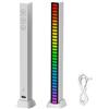 MAGIC SELECT Barra luminosa del ritmo musicale, Luci LED RGB multicolori, Lampe d'atmosfera musicale, 32 strisce luminose a LED con 18 modalità colore, per sala giochi, PC, TV, auto