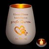 Skylety Candela Commemorativa per Animali Domestici con Incisione Candela Commemorativa Regalo di Conforto per i Proprietari di Animali Domestici Portacandele Decorativo per Cani in Lutto