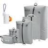 ONTYZZ Organizzatore Valigie Compressione Cubo Imballaggio Set di 5 Riutilizzabile TPU Sacchetti Sottovuoto con IPX8 Impermeabile Cerniera Sacchetti Sottovuoto per Vestiti, Biancheria Intima, Calzini, Scarpe