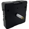 Dans Clock Shop Ricambio per meccanismo con movimento al quarzo UTS Euroshaft 20mm Shaft - Clock Faces 8-12mm Thick Nero