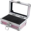 Generic Scatola portaoggetti a 30 fori per strumenti per manicure, organizer per punte per unghie, contenitore artistico portatile per uso professionale per appassionati di fai da te, robusto guscio in lega