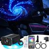GIDEALED Twinkle - Kit di plafoniere a LED in fibra ottica per auto, soffitto, telecomando Bluetooth/RF con 300 pezzi, cavo in fibra ottica da 2 m, 0,75 mm e driver per motore RGBW con modalità musica