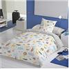 COTTON ARTean Copripiumino PER BAMBINI/GIOVANI reversibile SALBURUA per letto da 90 cm (150 ancho X 260 largo) beige