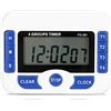 MAGT Timer da Cucina Digitale Timer di Cottura, 4 Canali in ABS con Display LCD e Funzione Conto