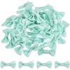 QUARKZMAN 100Pz Fiocchetti Verde Opaco 1.2 x 0.6 Mini Fiocco di Nastro Piccoli Fiocchi Raso Multicolori Ingrosso per DIY Cucito Scrapbooking Regalo Presente Decorazione Casa Natalizi