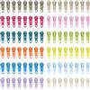DOITEM 96 pezzi #3 Kit di riparazione per cerniere cursore 12 colori da utilizzare nel cucito per portafogli, pantaloni, giacche, valigie, vestiti, bagagli, zaini