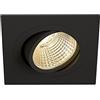 SLV lampada a incasso da soffitto NEW TRIA 1 SET/faretto LED, lampada a stelo, faretto da soffitto, lampada da soffitto / 2700K 29W 2210lm nero dimmerabile 30 gradi