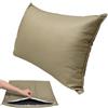 uyeoco Impermeabile Copri Federe Cuscini 80x80,Copricuscino Divano 60x80, Federa Cuscino con Cerniera,Moderne Per Camera Da Letto Divano Decorativo Lavabile Fodere Per Cuscino(cachi,55x55cm)