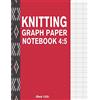 CREATESPACE Knitting Graph Paper Notebook 4:5 (Red-120): 120 Pages 4:5 Ratio Knitting Chart Paper: Volume 1