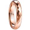 083BASE Anelli da Donna/Uomo Argento 2mm Larghezza Forma Cupola e Design Comfort Fit Stein Unisex Anelli in Tungsteno per, 56（17.7）, Tungsteno