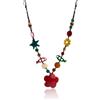 Wasise Collane grosse da donna, collana di perline da donna, collane bohémien, catena da collo colorata da donna, catena lunga con perline, collana vintage, collana multicolore, ciondolo lungo