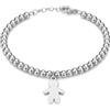 amorili Bracciale Nascita Bimbo Maschietto Donna in Acciaio Inox Personalizzato con Incisione | Braccialetto Elegante Regolabile | Gioiello Futura Mamma Baby Shower Battesimo Regalo bcc2778