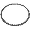 Swarovski Collana Angelic Taglio tondo, Nera, placcato rutenio nero