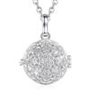 CELESTIA Collana Chiama Angeli Gravidanza Fiore Ciondolo Gravidanza Rame Placcato Argento Amore Regalo Donna Incinta Catene 76cm et 114cm
