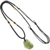 SKISUNO Collana Ciondolo Gioiello Meteorite Irregolare Verde, Elegante | Aspetto Lucido e Struttura Semplice, Facile da Indossare e Togliere, per Party e Banchetto