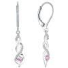 JO WISDOM Orecchini Infinito Twist Argento 925 Donna con AAA Zirconia cubica