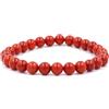 Tibetan Silver Bracciale Elasticizzato Vera Pietra Preziosa Corallo per Donna e Uomo, Stirata Braccialetto Moda Fatto a Mano, Regali Gioielli Design Regolabili, Stretch Bracciali