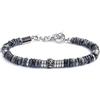 NADIR Bracciale Unisex Marlù 13BR134-GR catena dischetti in pietra grigio