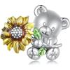 Teleye Ocean & Koala Animal Charms for Bracelet, Silver Plated