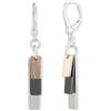 DKNY Orecchini pendenti DKNY Tritone Shaky Block da donna in oro, argento ed ematite, 60520868