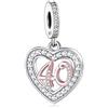 Mon & Sons Ciondolo in argento Sterling 925, compatibile con braccialetti Pandora Moments