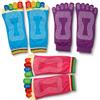 CHEOTIME Calzini a cinque dita, calzini da yoga in cotone traspirante, calzini antiscivolo con dita separate, calzini antiscivolo colorati per Pilates, Barre, danza