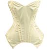 Generic Corsetto Da Sposa In Raso Con Corsetto In Vita Con Stecche E Allacciatura Posteriore Festa