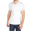 Viterbo Biancheria Set 6 Pezzi T-Shirt Maglia Maglietta Intima Kappa Uomo K1315 Scollo A V Bianco 100% Cotone Pettinato (L)